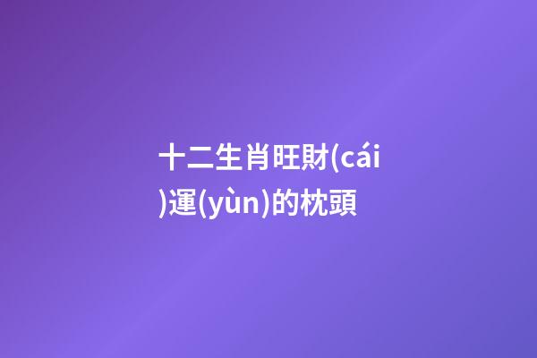 十二生肖旺財(cái)運(yùn)的枕頭