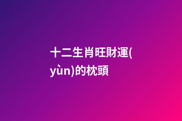 十二生肖旺財運(yùn)的枕頭