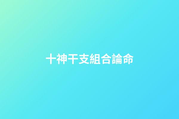 十神干支組合論命