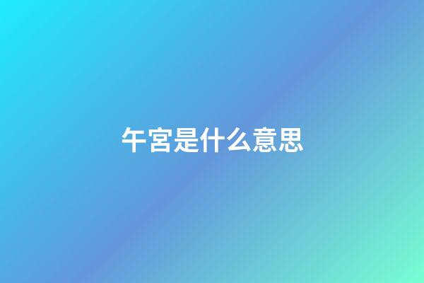 午宮是什么意思