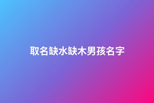 取名缺水缺木男孩名字(缺水缺木男孩名字大全)-第1張-男孩起名-玄機(jī)派
