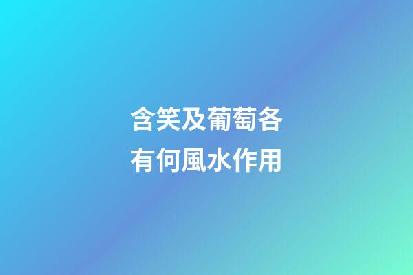含笑及葡萄各有何風水作用?