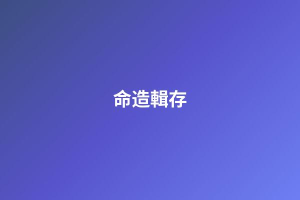 命造輯存