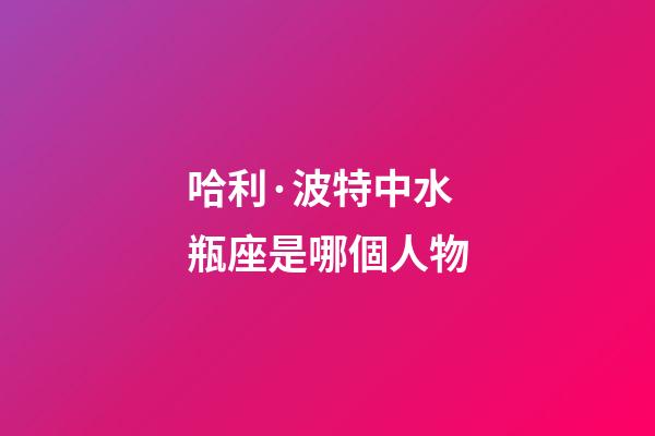 哈利·波特中水瓶座是哪個人物-第1張-星座運勢-玄機派