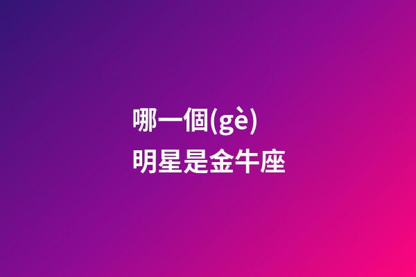 哪一個(gè)明星是金牛座-第1張-星座運(yùn)勢(shì)-玄機(jī)派