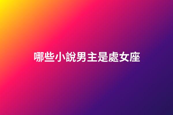 哪些小說男主是處女座-第1張-星座運勢-玄機派