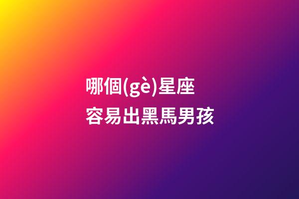 哪個(gè)星座容易出黑馬男孩-第1張-星座運(yùn)勢-玄機(jī)派