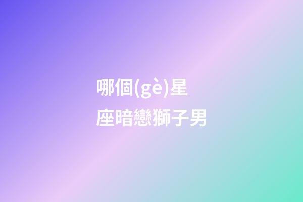 哪個(gè)星座暗戀獅子男-第1張-星座運(yùn)勢(shì)-玄機(jī)派