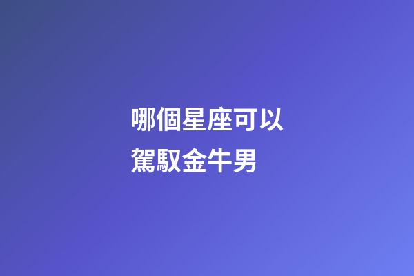 哪個星座可以駕馭金牛男-第1張-星座運勢-玄機派
