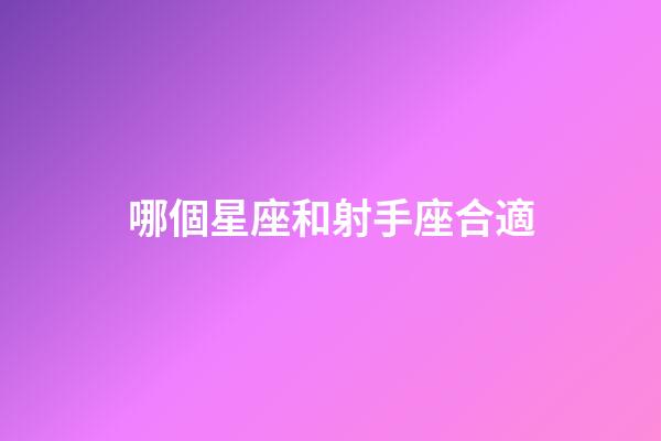 哪個星座和射手座合適-第1張-星座運勢-玄機派