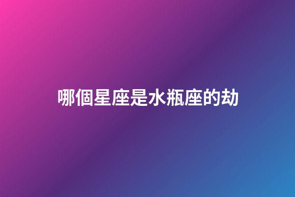 哪個星座是水瓶座的劫-第1張-星座運勢-玄機派