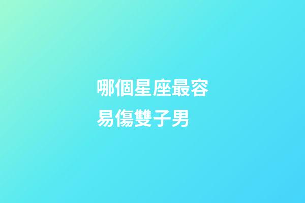 哪個星座最容易傷雙子男-第1張-星座運勢-玄機派