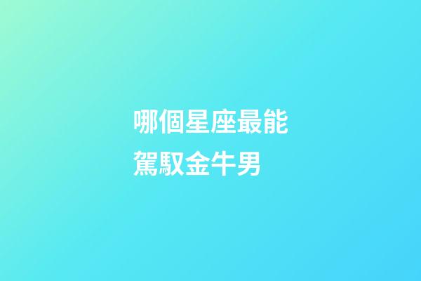 哪個星座最能駕馭金牛男-第1張-星座運勢-玄機派