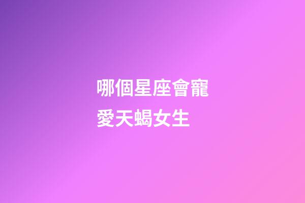 哪個星座會寵愛天蝎女生-第1張-星座運勢-玄機派