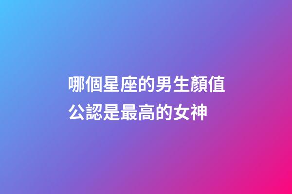 哪個星座的男生顏值公認是最高的女神-第1張-星座運勢-玄機派