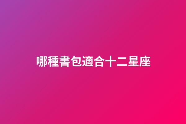 哪種書包適合十二星座-第1張-星座運勢-玄機派