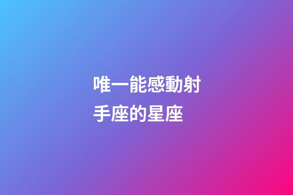 唯一能感動射手座的星座-第1張-星座運勢-玄機派