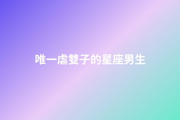 唯一虐雙子的星座男生-第1張-星座運勢-玄機派