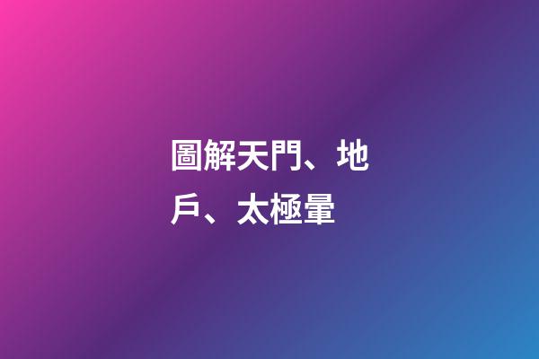 圖解天門、地戶、太極暈