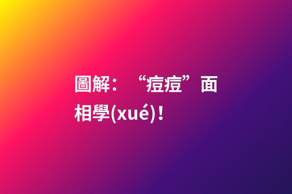 圖解：“痘痘”面相學(xué)！