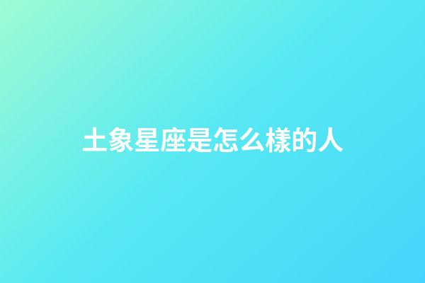 土象星座是怎么樣的人-第1張-星座運勢-玄機派