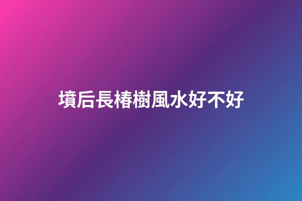 墳后長椿樹風水好不好