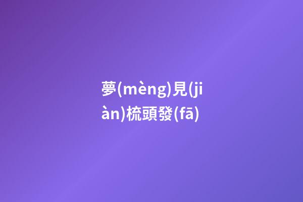 夢(mèng)見(jiàn)梳頭發(fā)
