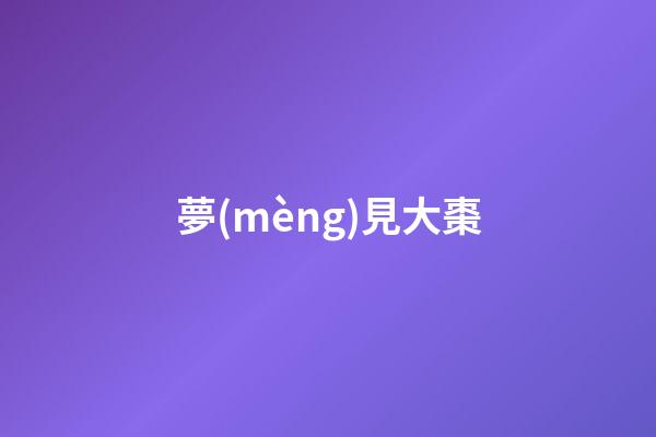 夢(mèng)見大棗