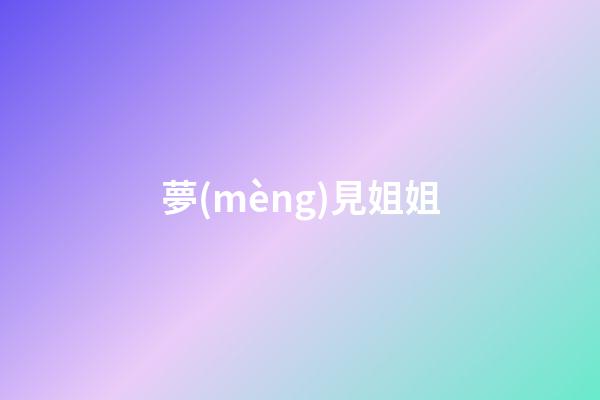 夢(mèng)見姐姐