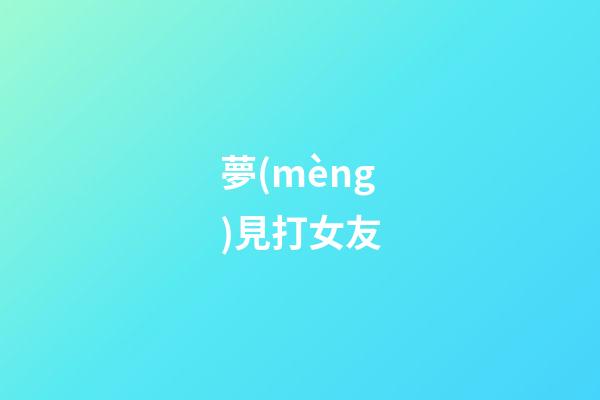 夢(mèng)見打女友