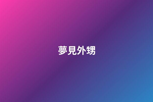 夢見外甥