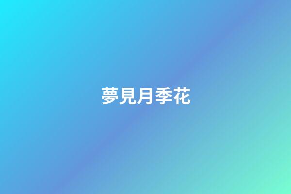 夢見月季花