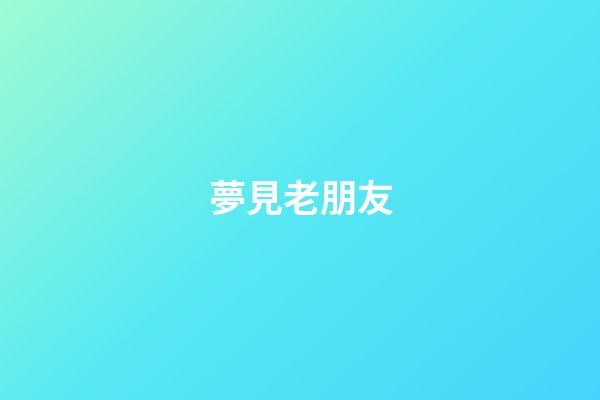 夢見老朋友
