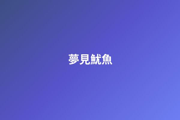夢見魷魚