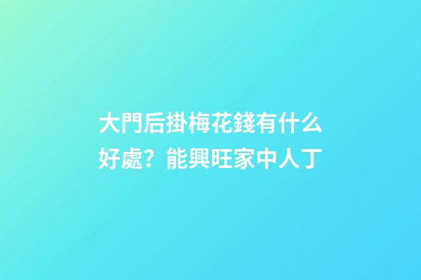 大門后掛梅花錢有什么好處？能興旺家中人丁