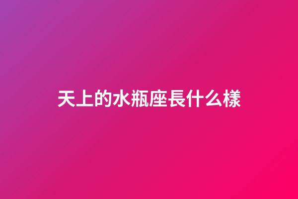 天上的水瓶座長什么樣-第1張-星座運勢-玄機派