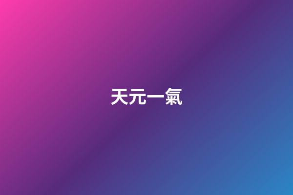 天元一氣
