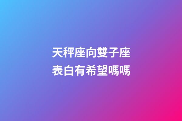 天秤座向雙子座表白有希望嗎嗎-第1張-星座運勢-玄機派