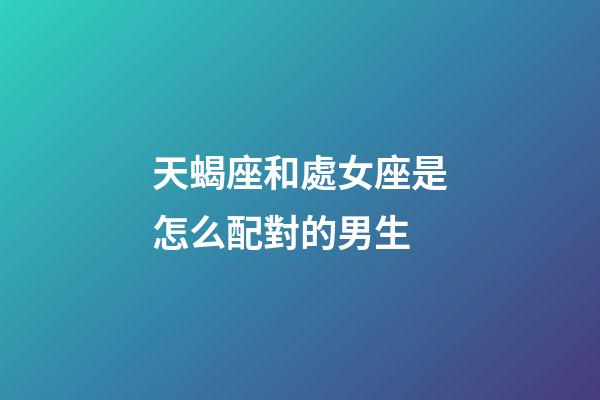 天蝎座和處女座是怎么配對的男生-第1張-星座運勢-玄機(jī)派