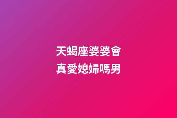天蝎座婆婆會真愛媳婦嗎男-第1張-星座運勢-玄機派