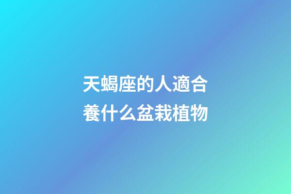 天蝎座的人適合養什么盆栽植物-第1張-星座運勢-玄機派
