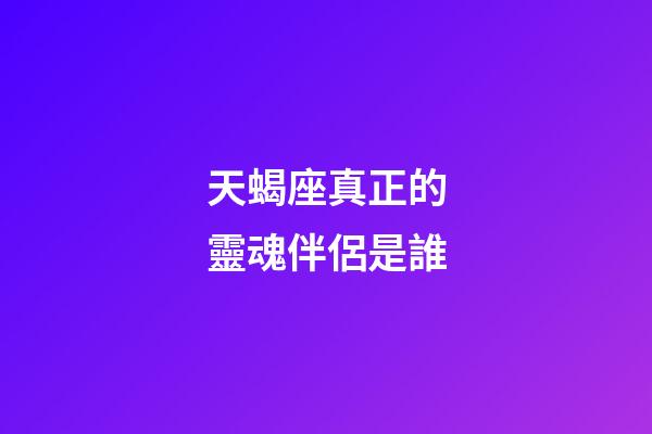 天蝎座真正的靈魂伴侶是誰-第1張-星座運(yùn)勢-玄機(jī)派