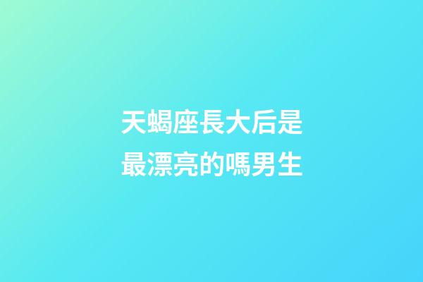天蝎座長大后是最漂亮的嗎男生-第1張-星座運勢-玄機派
