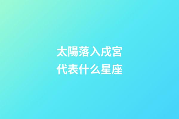 太陽落入戌宮代表什么星座-第1張-星座運勢-玄機派