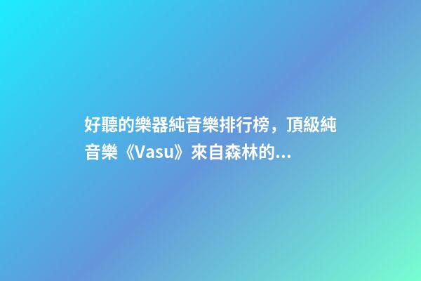 好聽的樂器純音樂排行榜，頂級純音樂《Vasu》來自森林的蟲鳴鳥叫、潺潺流水和徐徐清風-第1張-觀點-玄機派