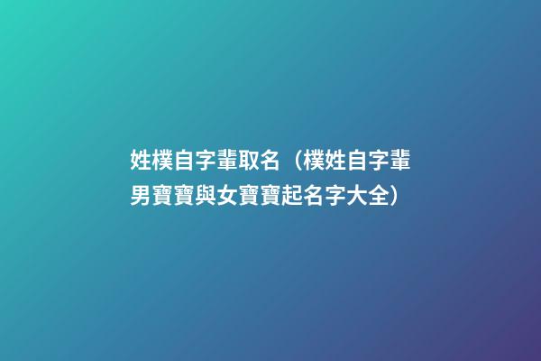 姓樸自字輩取名（樸姓自字輩男寶寶與女寶寶起名字大全）