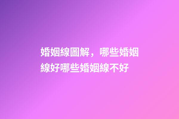婚姻線圖解，哪些婚姻線好哪些婚姻線不好