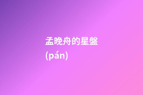 孟晚舟的星盤(pán)-第1張-星座運(yùn)勢(shì)-玄機(jī)派