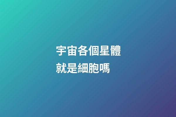 宇宙各個星體就是細胞嗎-第1張-星座運勢-玄機派