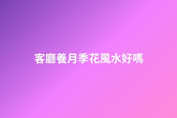 客廳養月季花風水好嗎